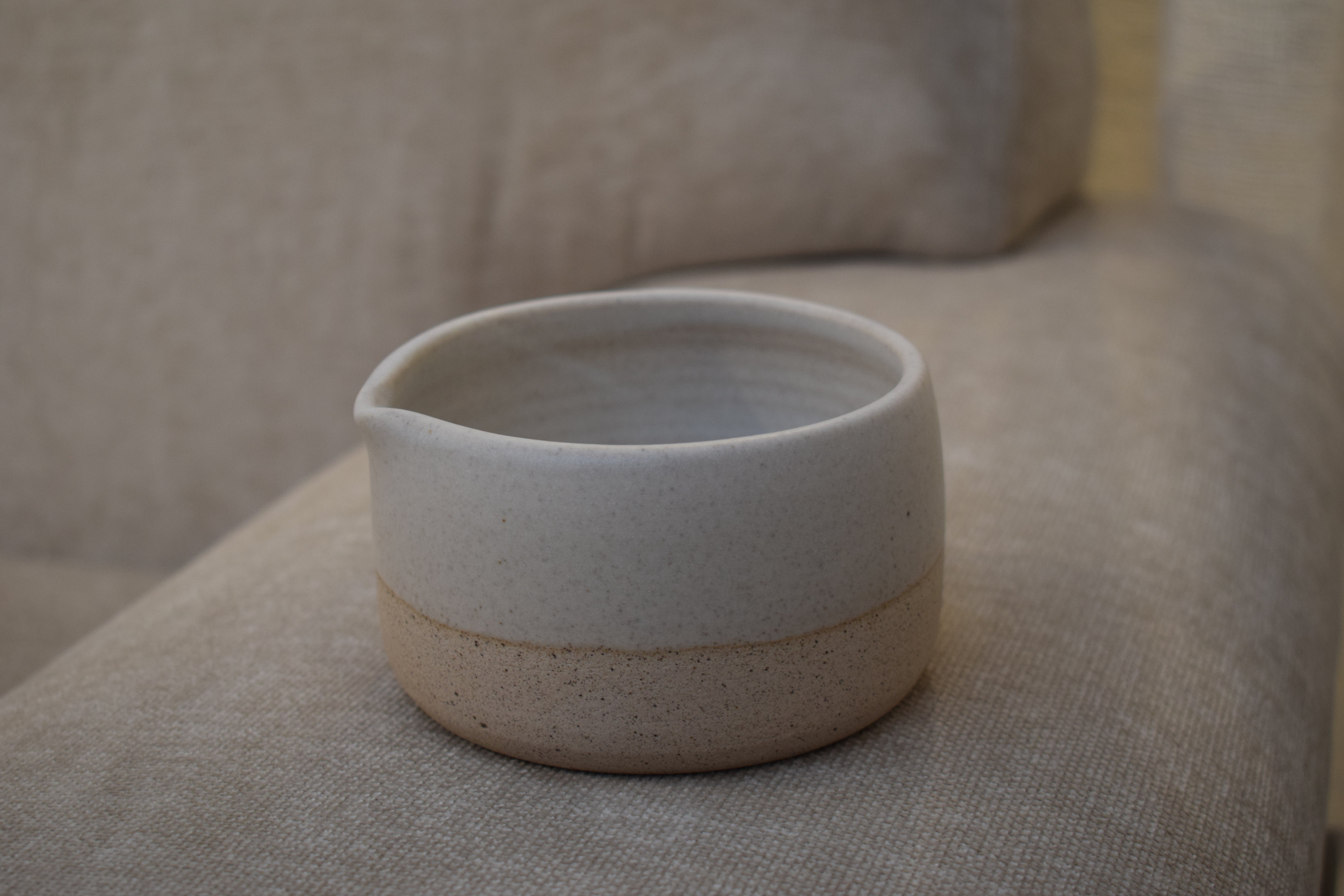 omē Japanese ceramic set - chawan & chasentate