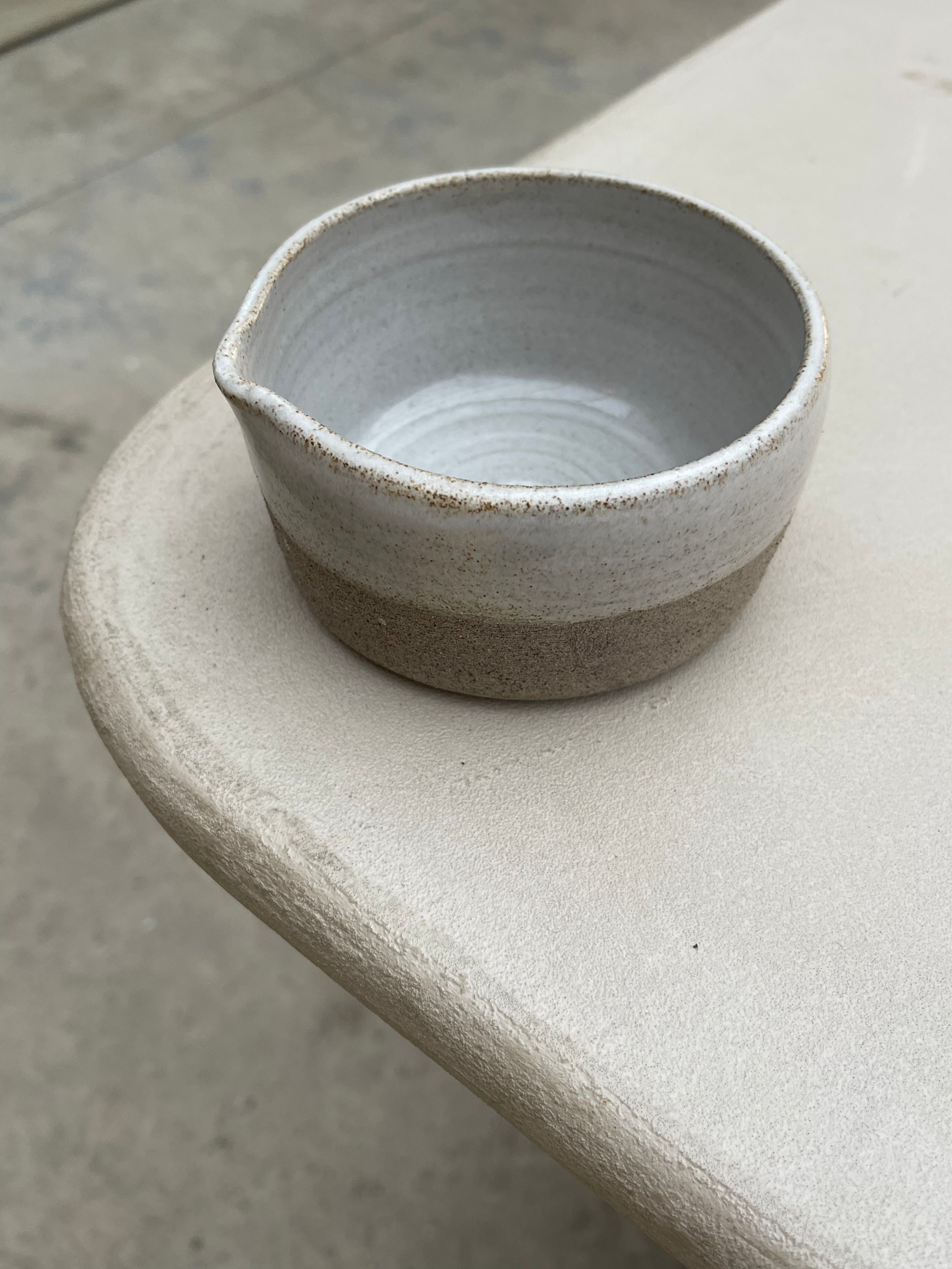 omē Japanese ceramic set - chawan & chasentate